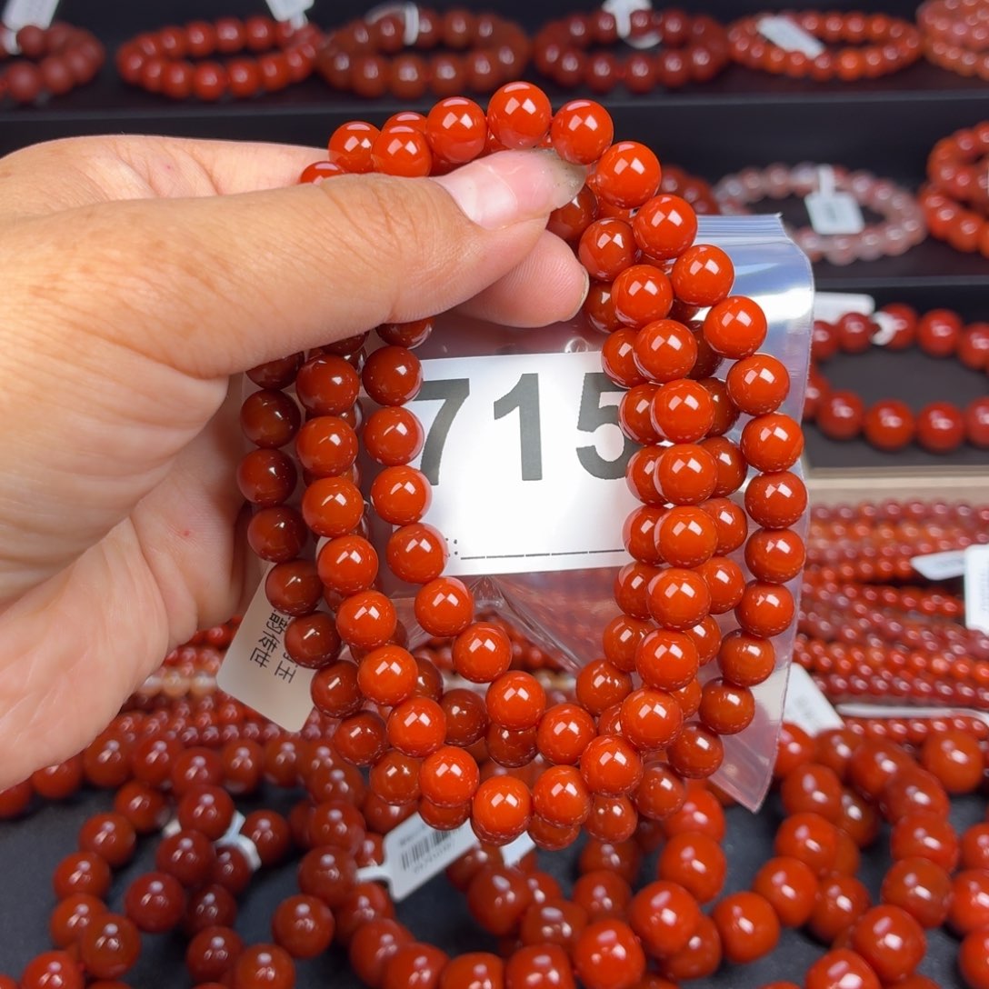 清***～玛瑙/玉髓项链未镶嵌