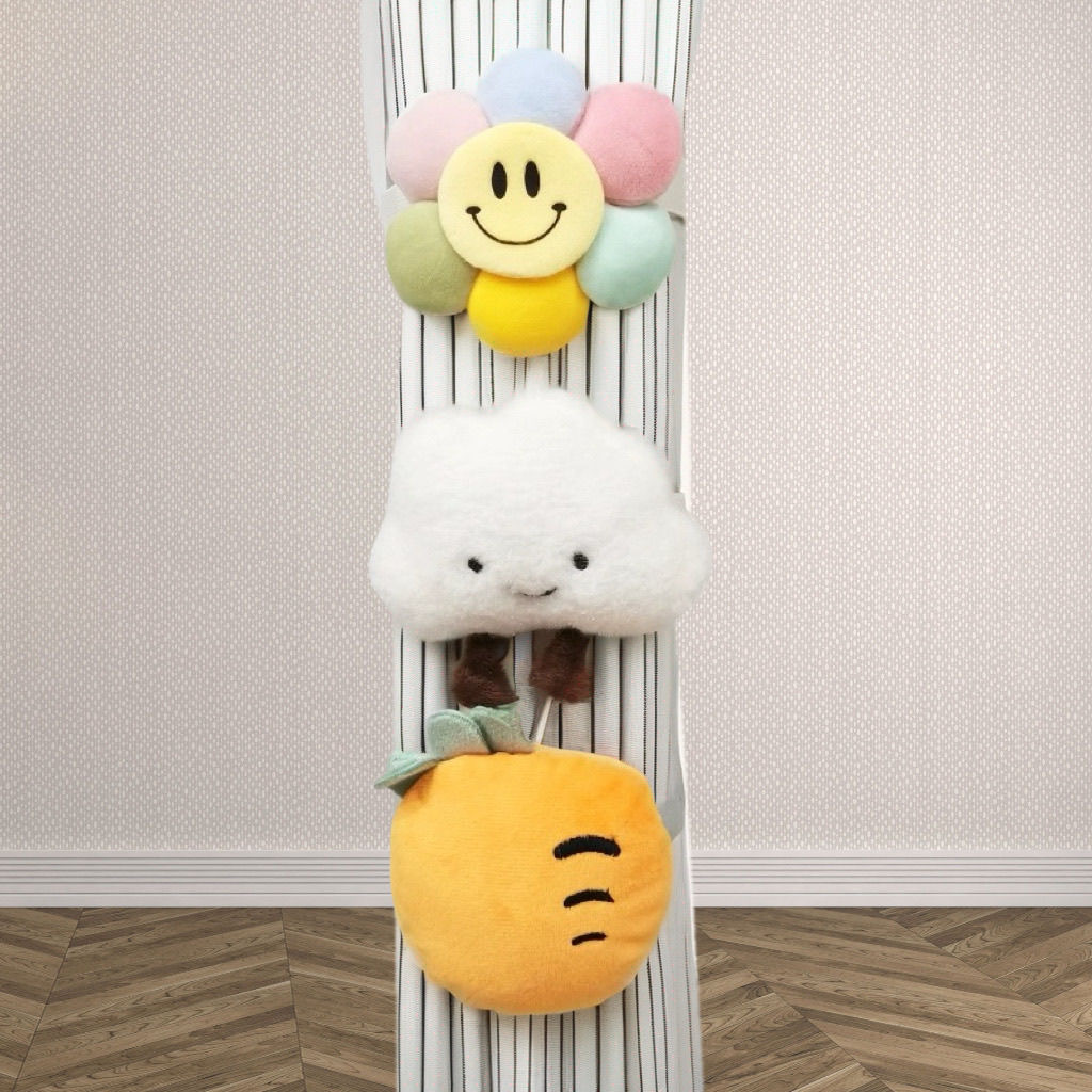 直播福利简约可爱公仔卡通帘扣INS风卡通绑带玩偶绑绳