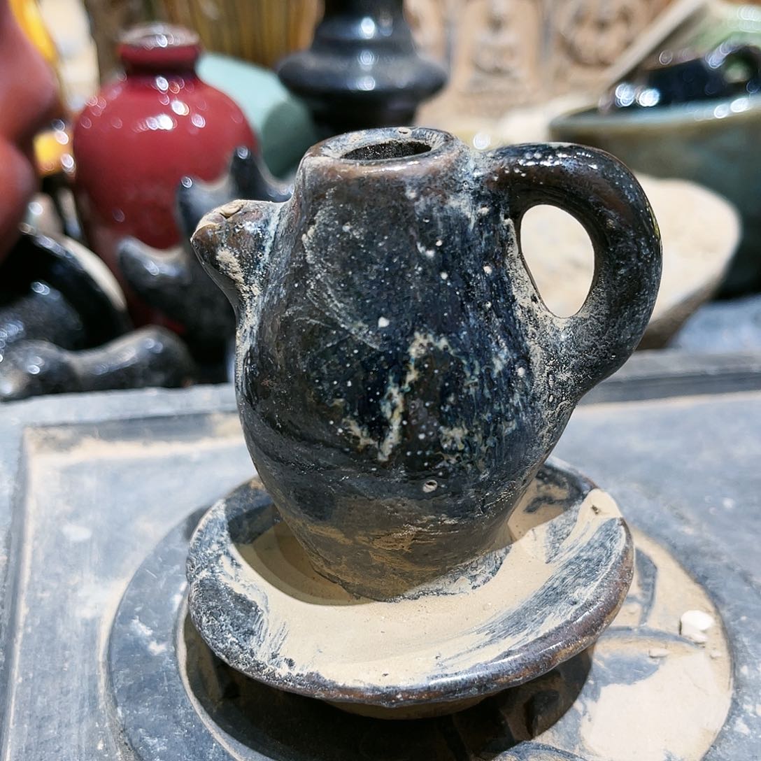 瓦当摆件茶台的一天