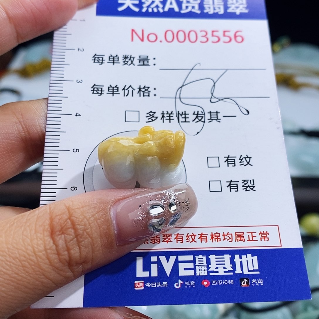 翡翠未镶嵌颈饰3556