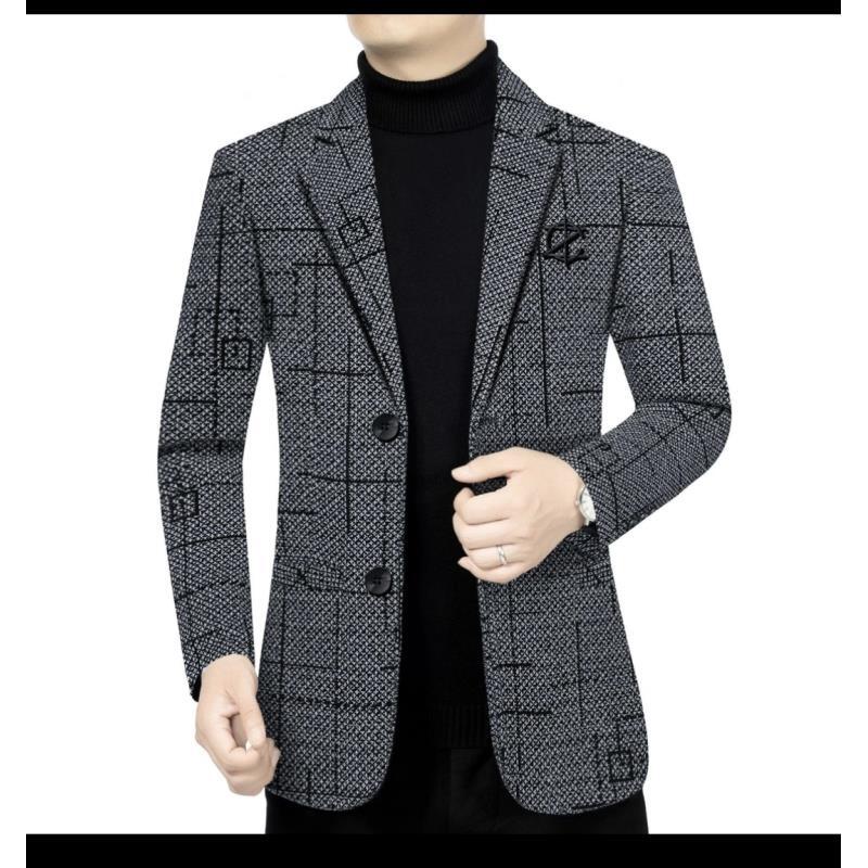 303款高端西服男2024冬季新款男士商务休闲休闲西装外套男