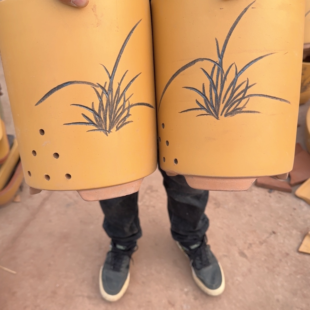 紫砂花盆口径15.18口径