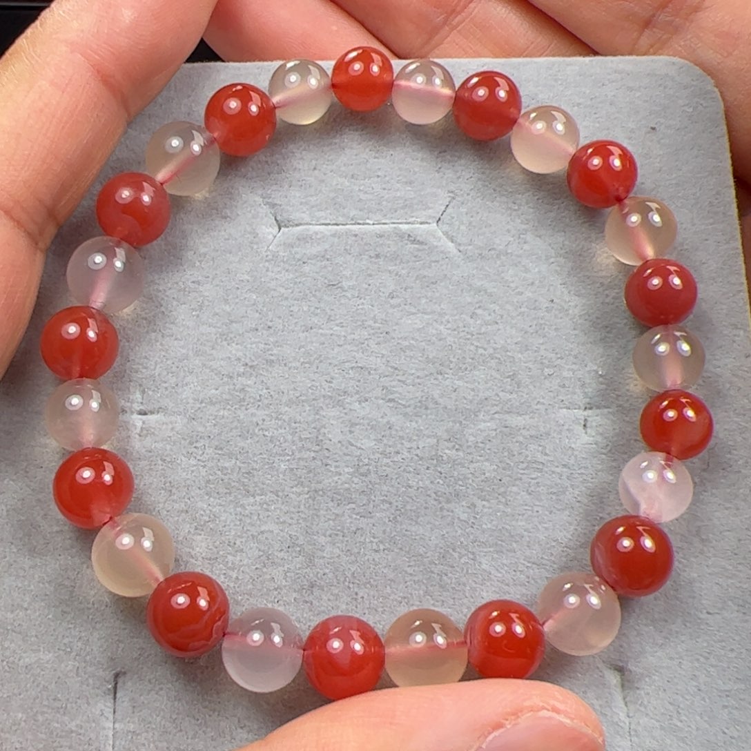 南红玛瑙手串未镶嵌