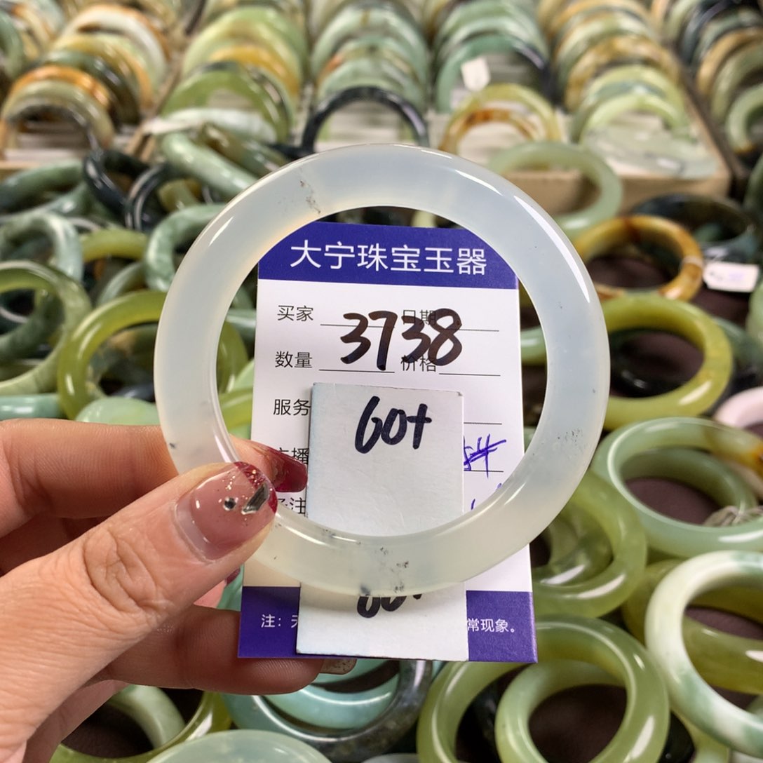 蛇纹石玉手镯未镶嵌3738