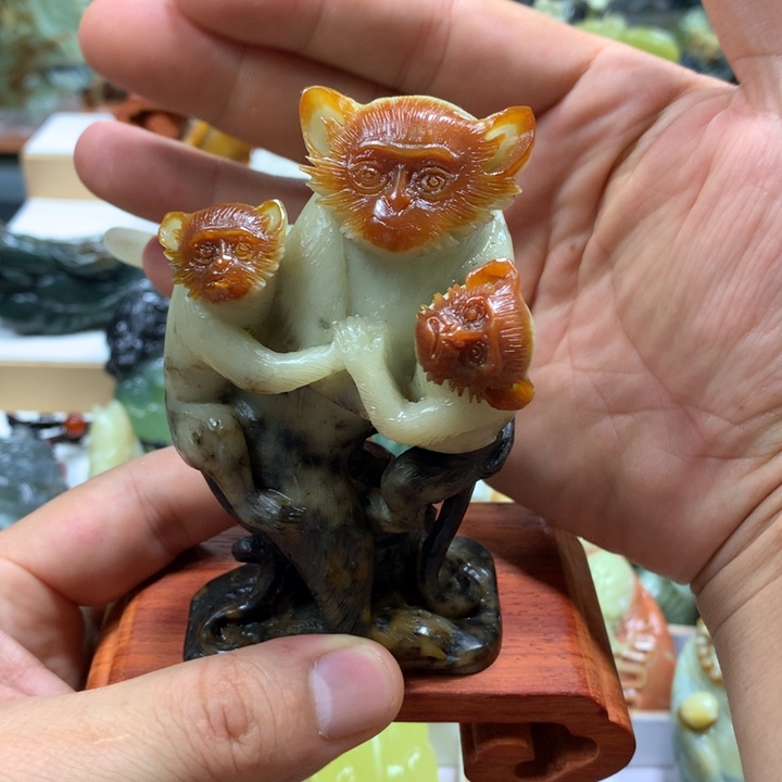 霏***凡蛇纹石玉未镶嵌手把