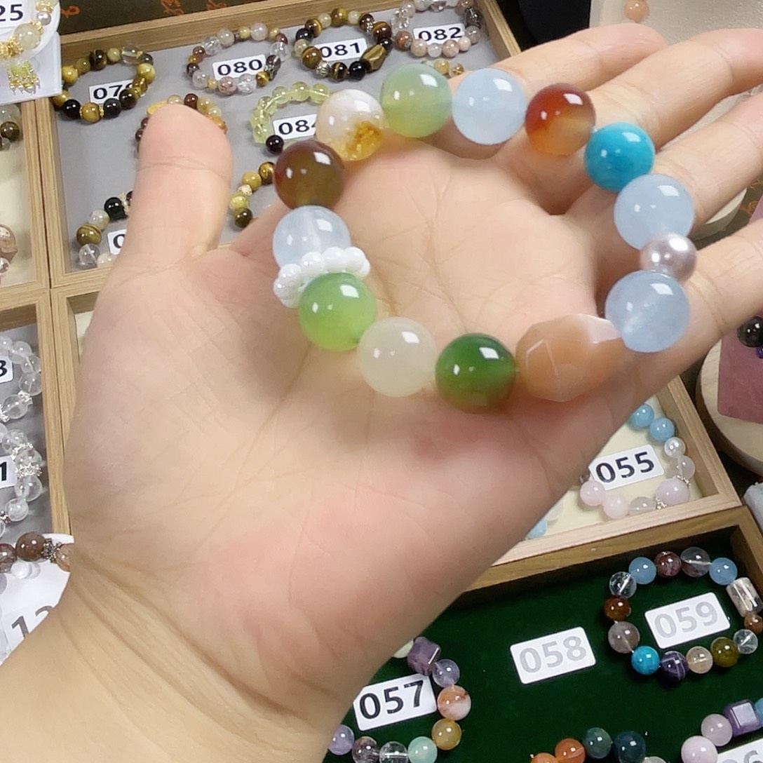 水晶手链银S925镶嵌