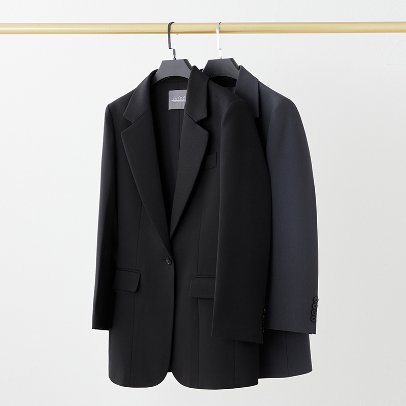 黑色西装女显瘦2025秋季新款外套韩版时尚设计感宽松休闲西服女士