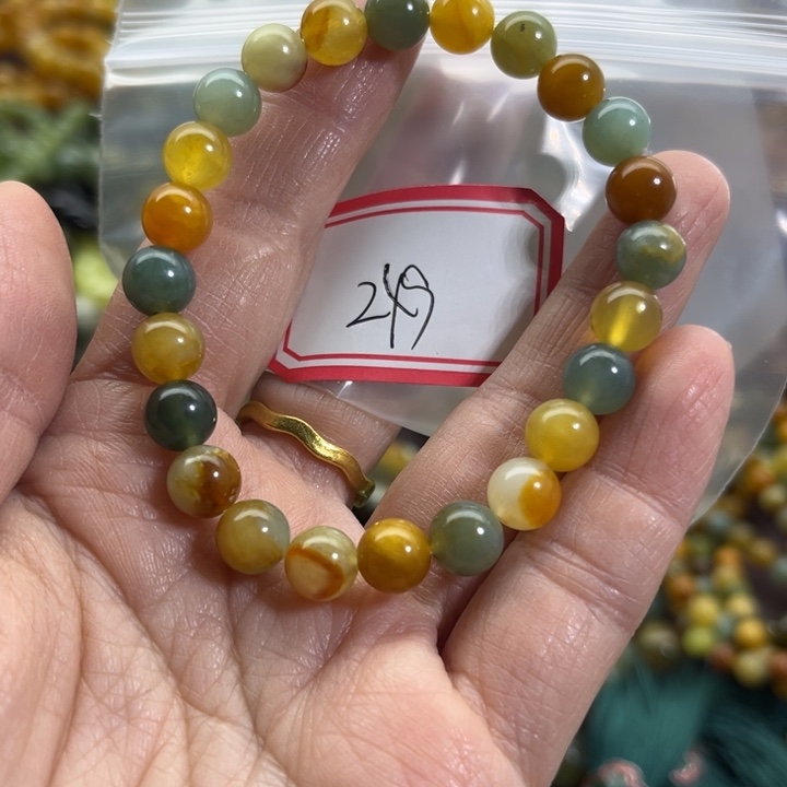 蛇纹石玉未镶嵌手链