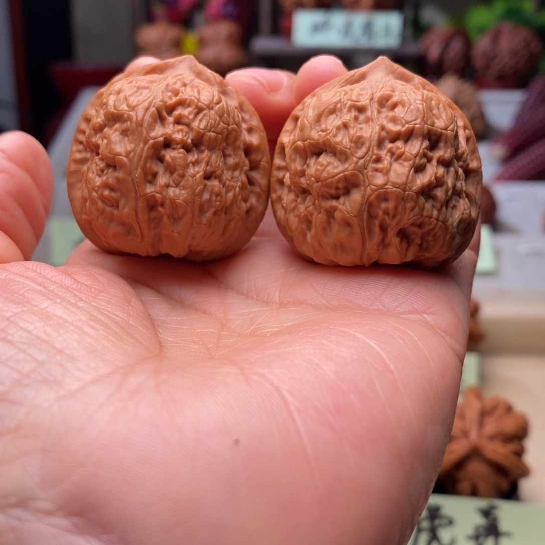 把件文玩核桃红方印