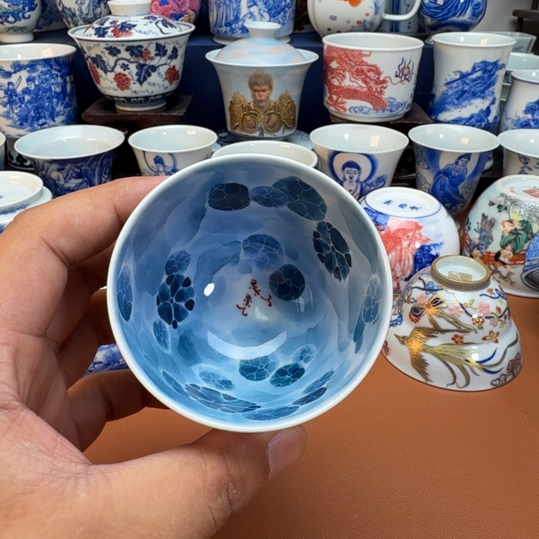 杯子景德镇全手工手绘陶瓷