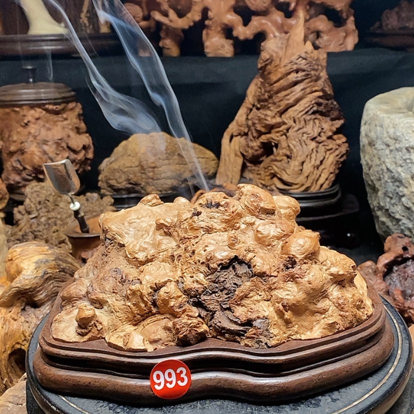 【闪购商品】993号荔枝木香炉工艺