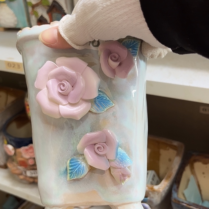 粗陶材质多肉花盆