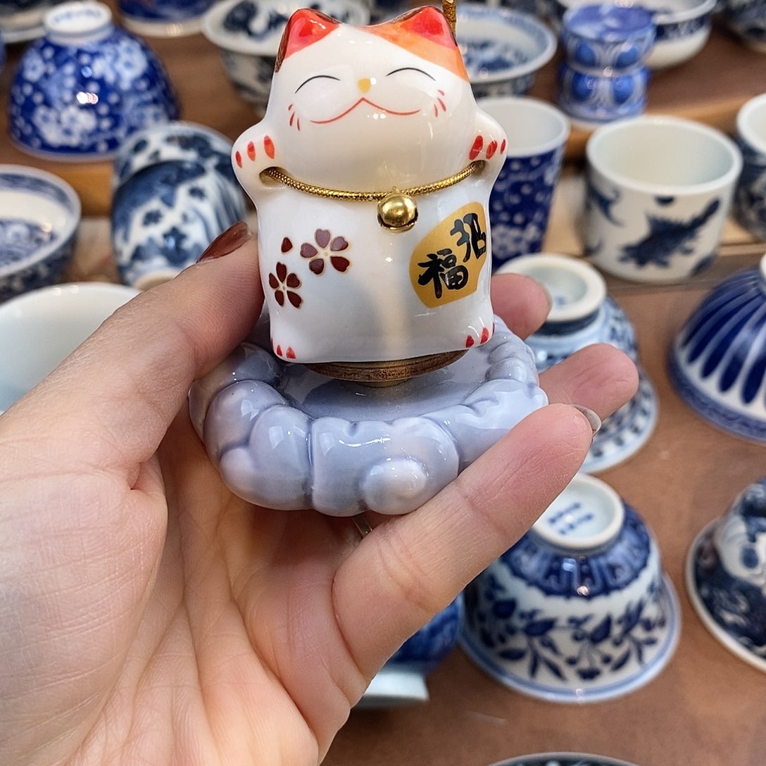 瓷片招财猫招财猫