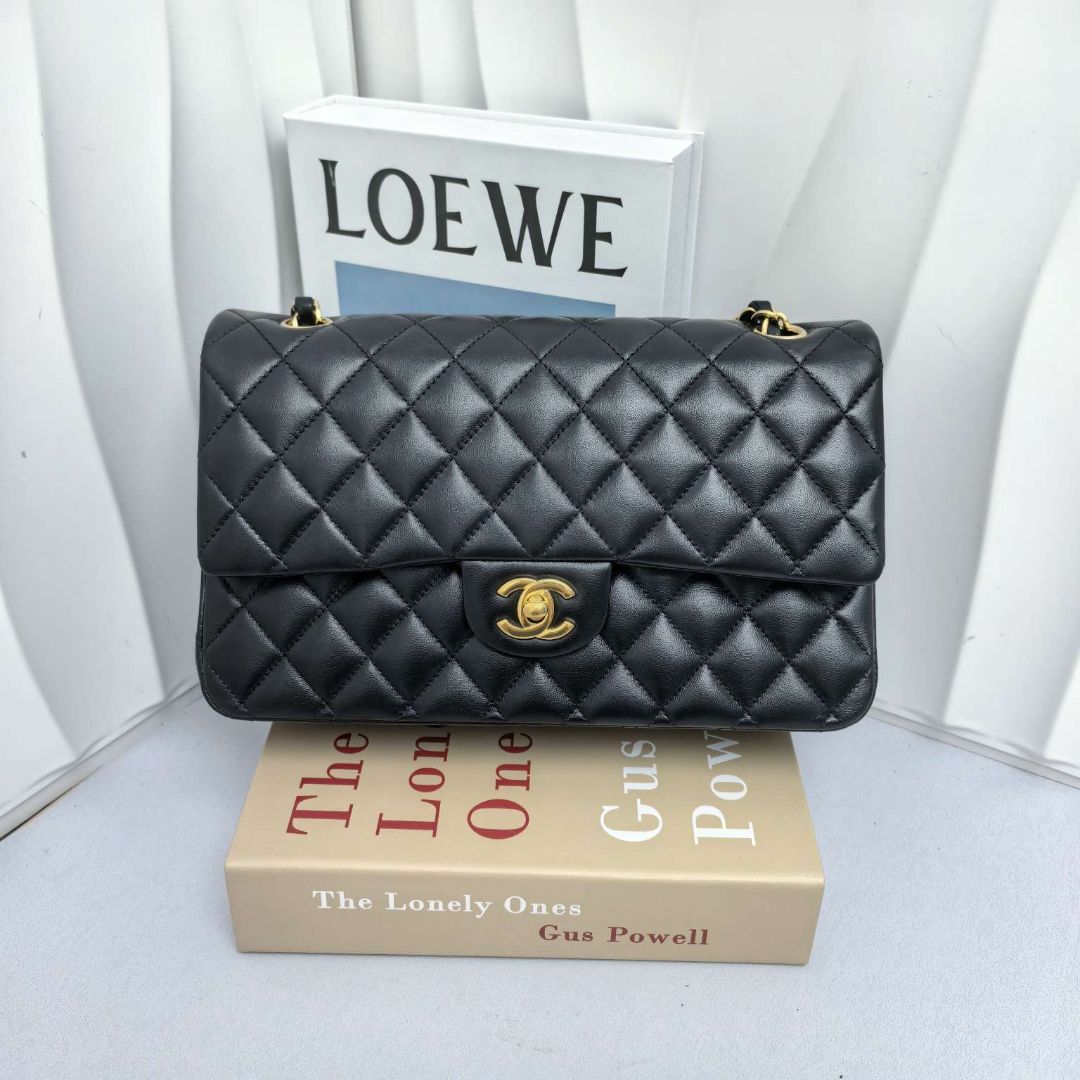 95新 Chanel/香奈儿 中号黑金CF22年14789160单肩包