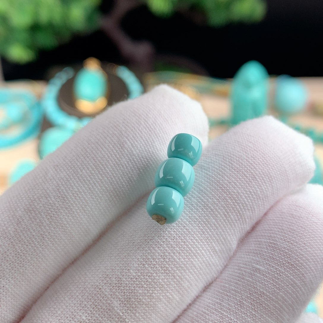 绿松石珠宝奇石卡6.8未镶嵌