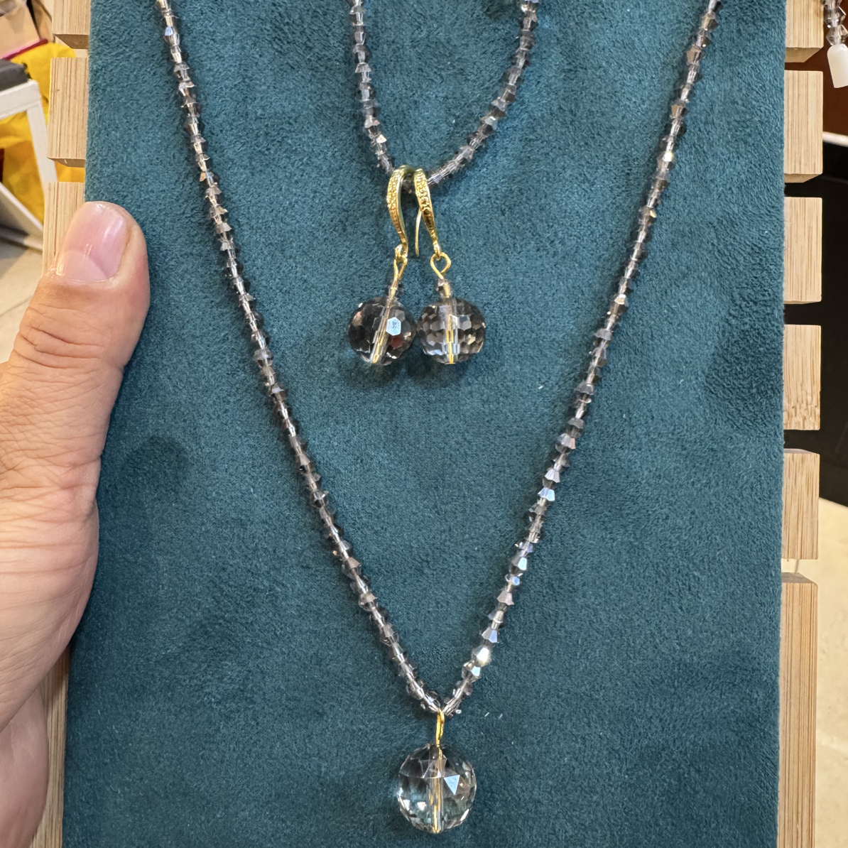 磁铁锦纶耳饰 2024最新款水晶 