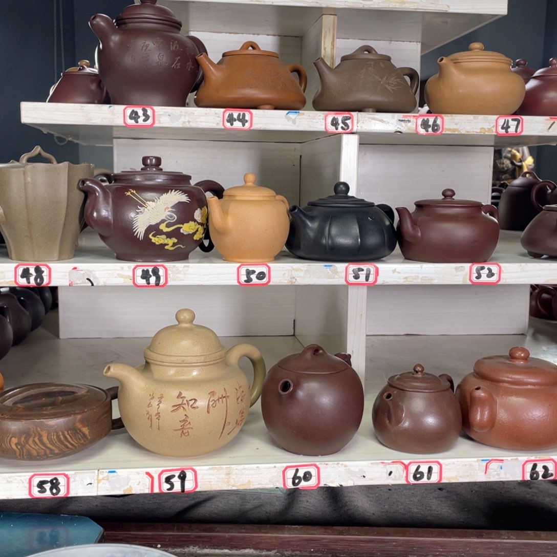 紫砂茶壶原*本绿半手工