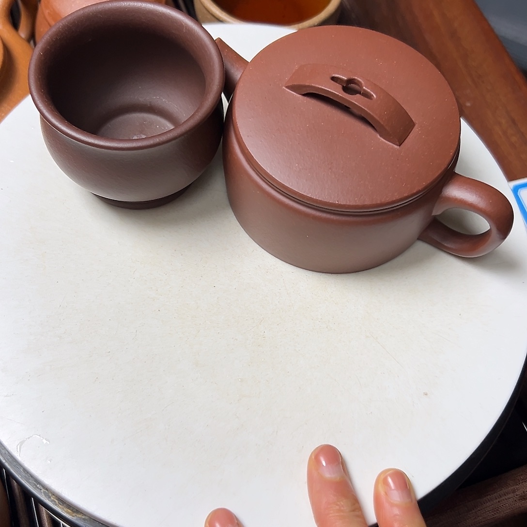 紫泥茶壶紫砂壶等传统