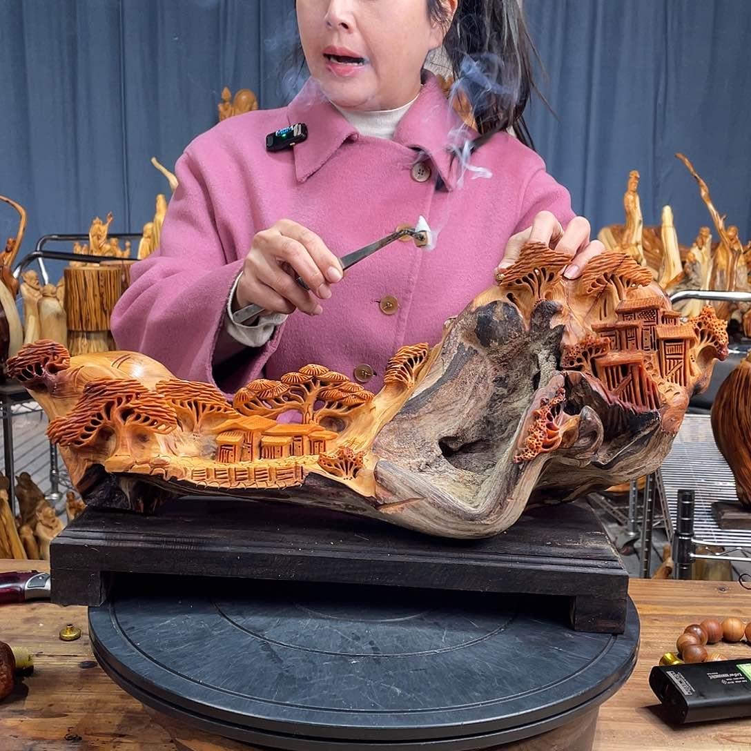 柏木（崖柏）山水倒流香送两盒香