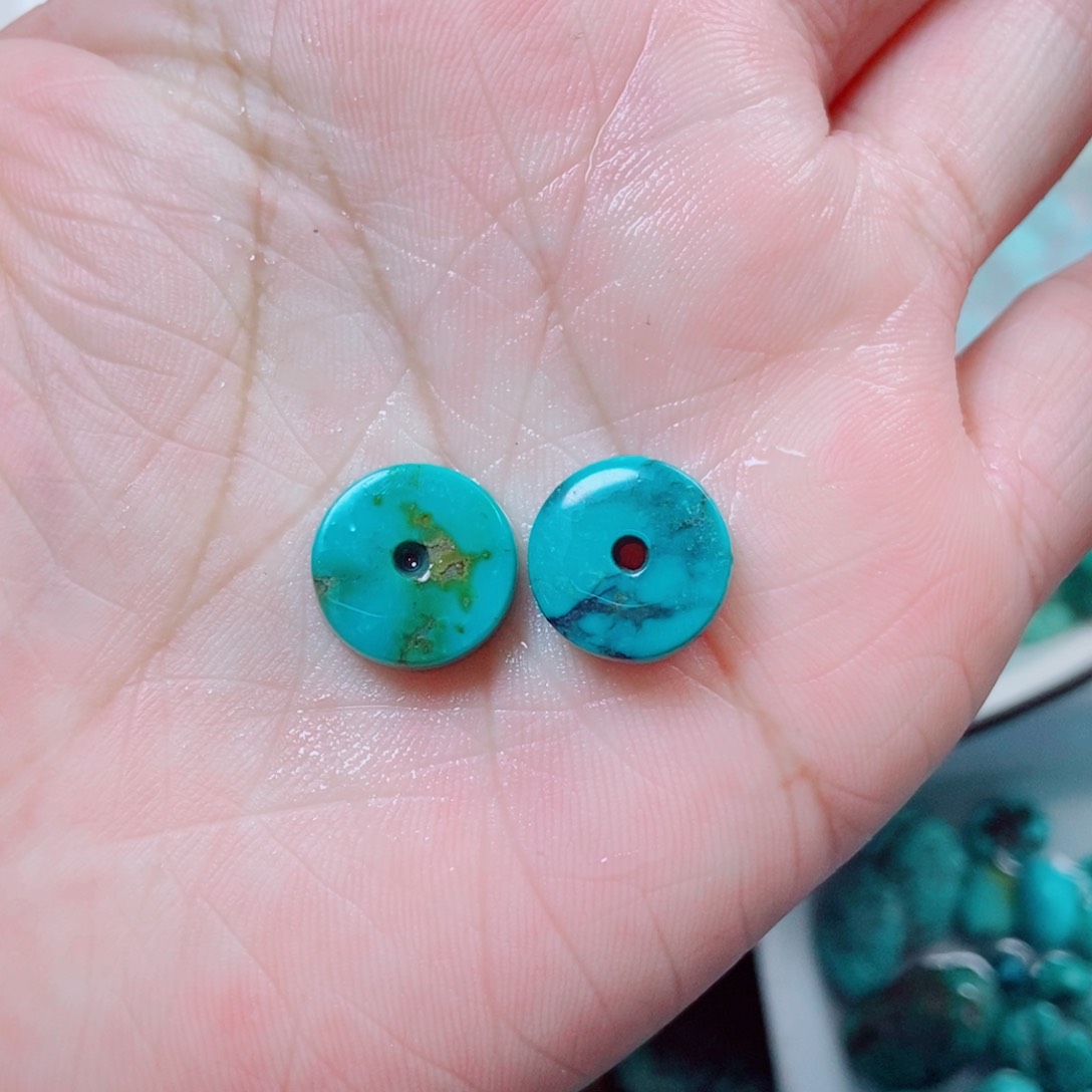 绿松石挂件未镶嵌绿松石