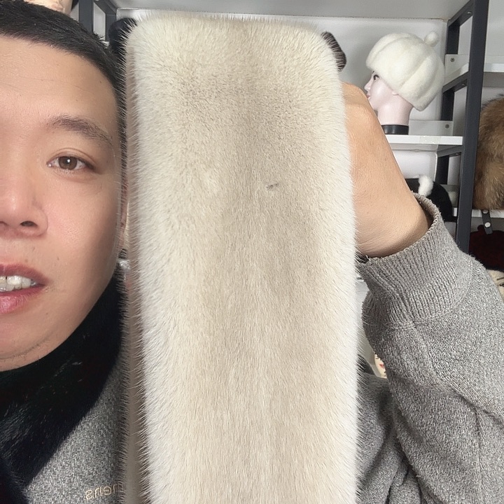 水貂皮珍珠奶茶色水貂