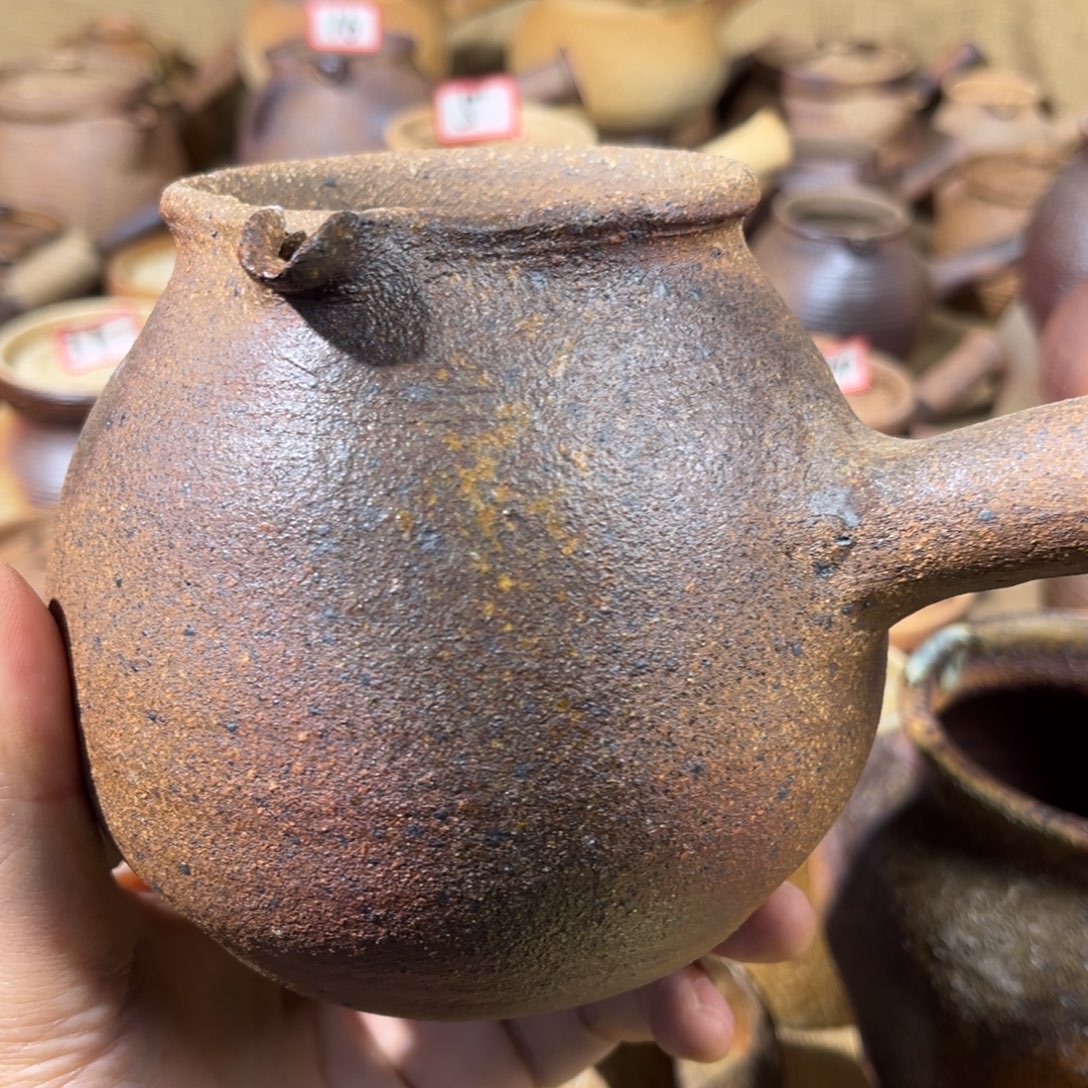 瀺***n原矿粗陶烤茶罐，700-800毫升011