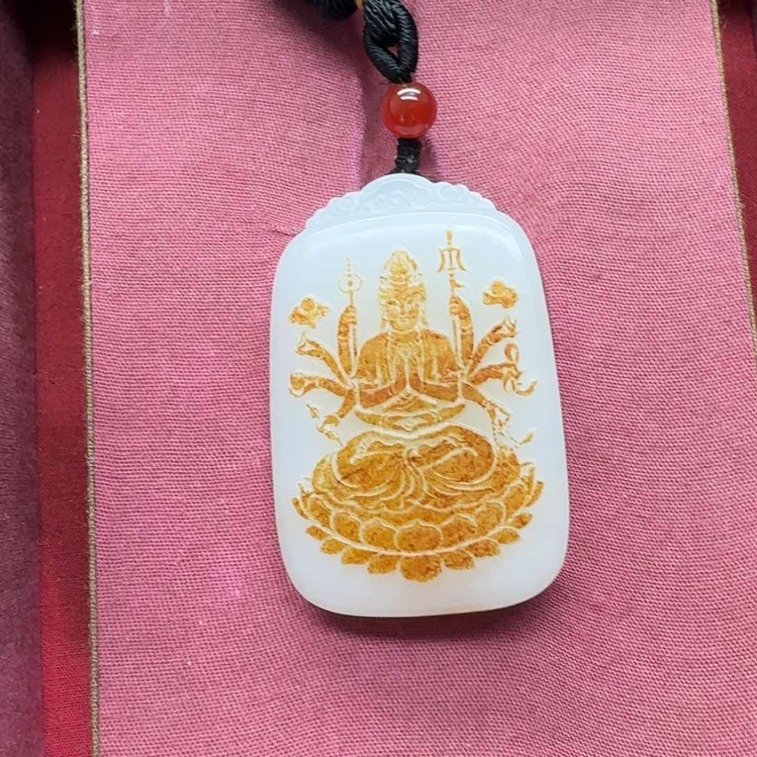 和田玉未镶嵌挂件