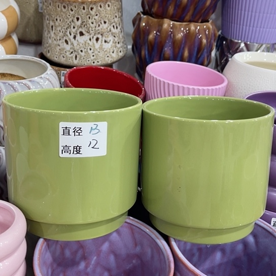 多肉绿植陶瓷花盆9.9包邮，有孔