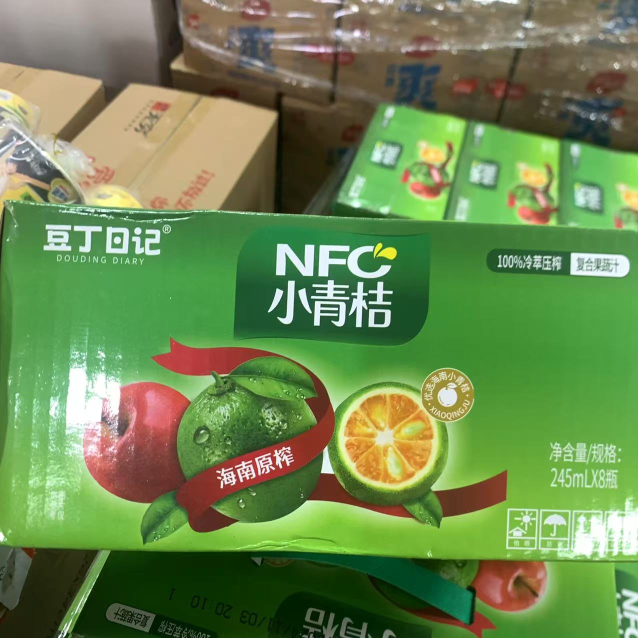 【到期26年2月】豆丁日记NFC小青桔245ml*8瓶(到手一箱）