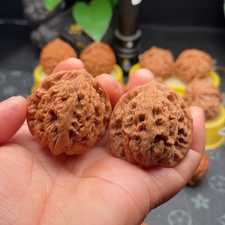 把件文玩核桃全品虎头边41
