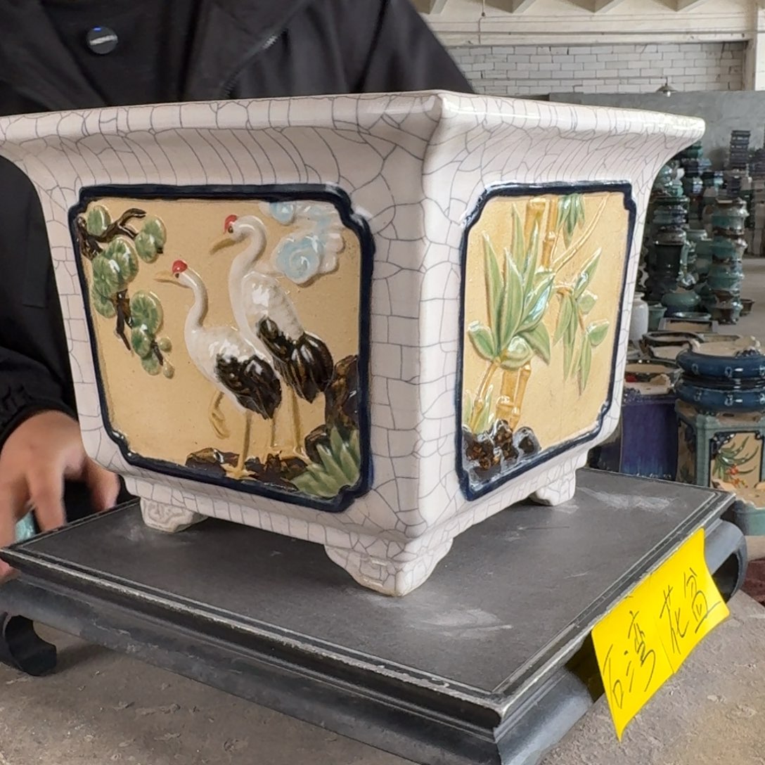 。一风堂石湾花盆 小色差 内24*19