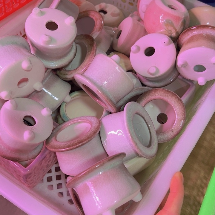 陶瓷花盆当场凑满12包邮随机瑕疵6个