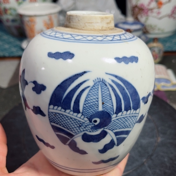 紫砂茶叶罐青花8888888888888