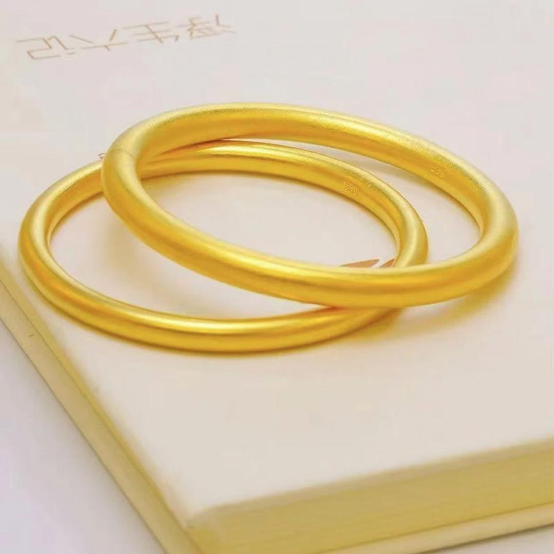 合金手镯 【古法传承手镯】不掉色经典2025新款铜合金仿真珠宝首饰