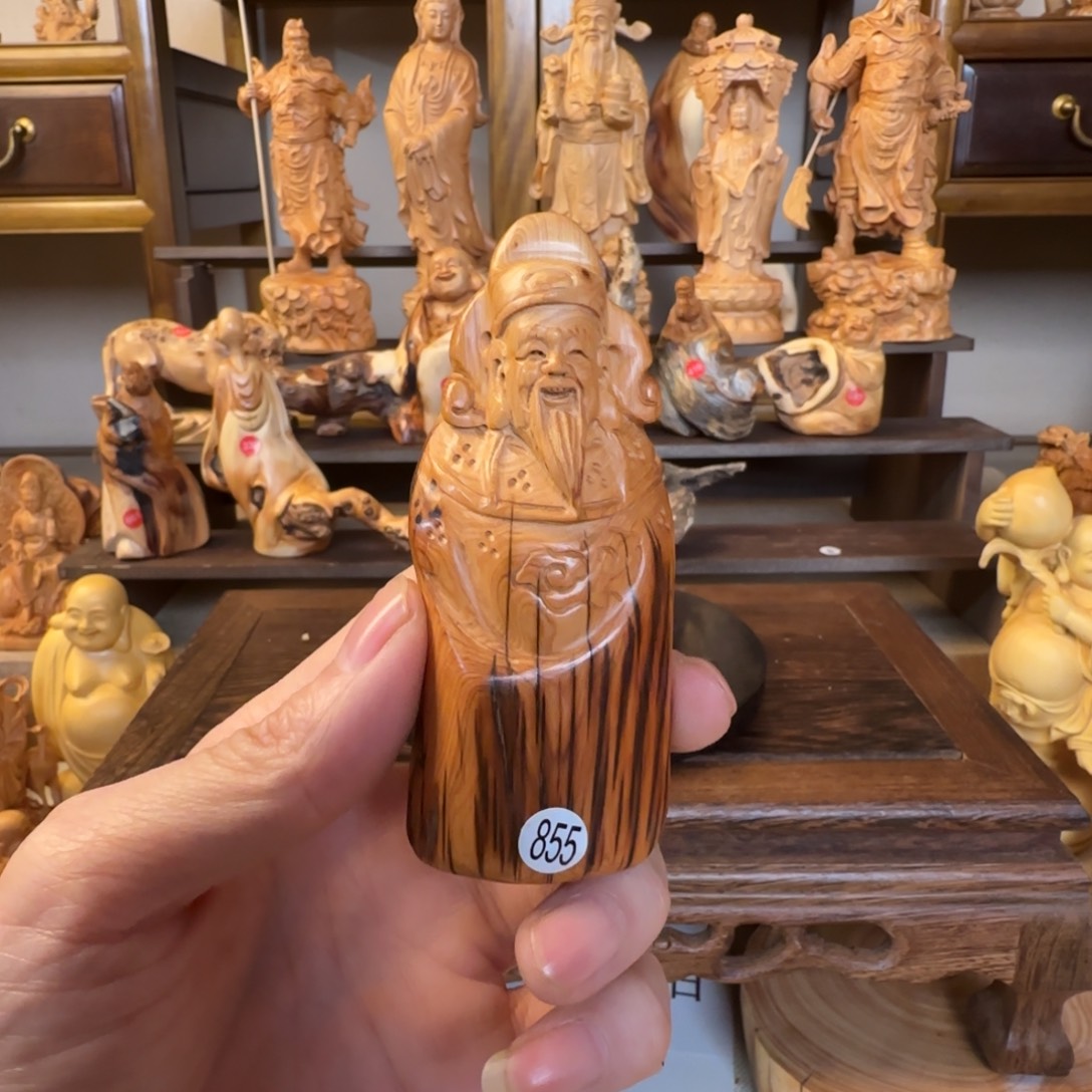 崖柏小木匠艺雕一物一拍