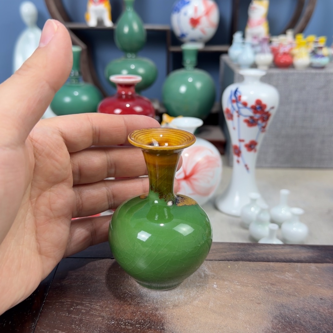 陶瓷手工小花器摆件