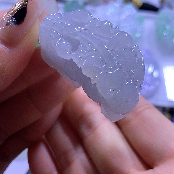 颈饰未镶嵌翡翠天然翡翠A货吊坠