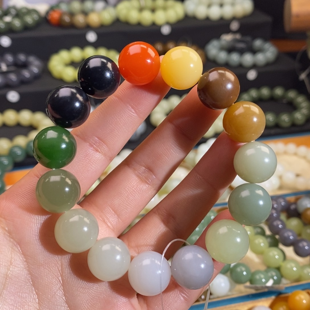 和田玉手串未镶嵌隆****家W