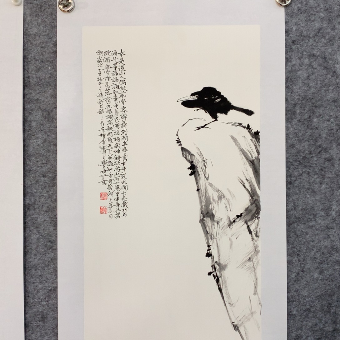 国画花鸟作品写意