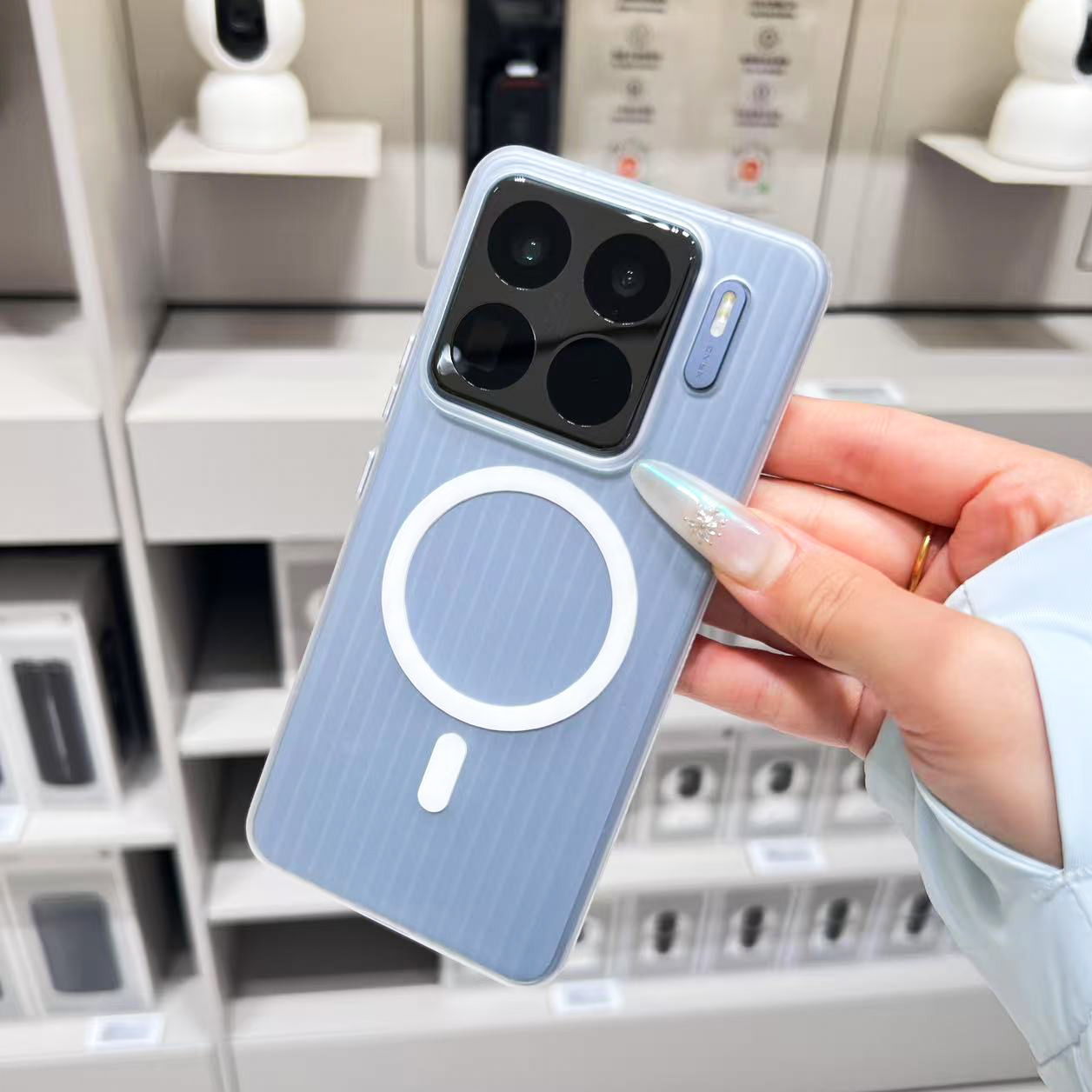【壳百搭】 小米17磁吸瓦楞冰雾防撞条手机壳17pro高级防摔保护套
