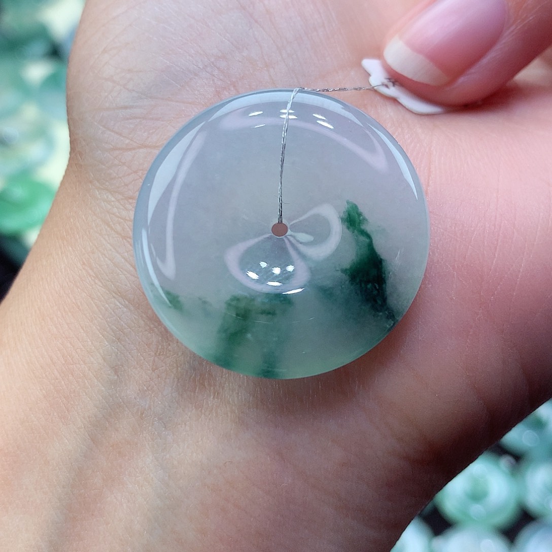 翡翠颈饰未镶嵌78尺寸29-5.8