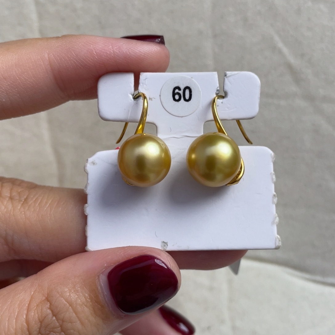 海水珍珠耳饰18K金镶嵌李***g
