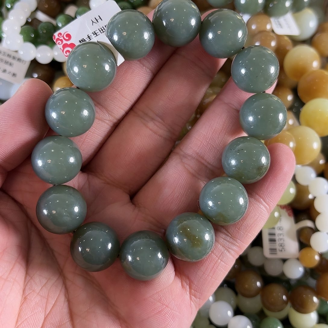 和田玉手链未镶嵌W196