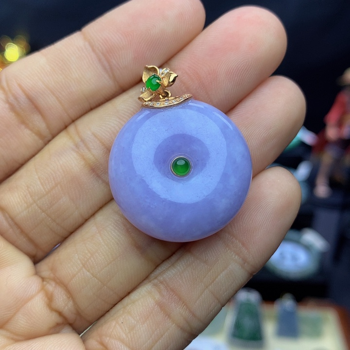 翡翠手链18K金镶嵌翡翠 25.8-12.6