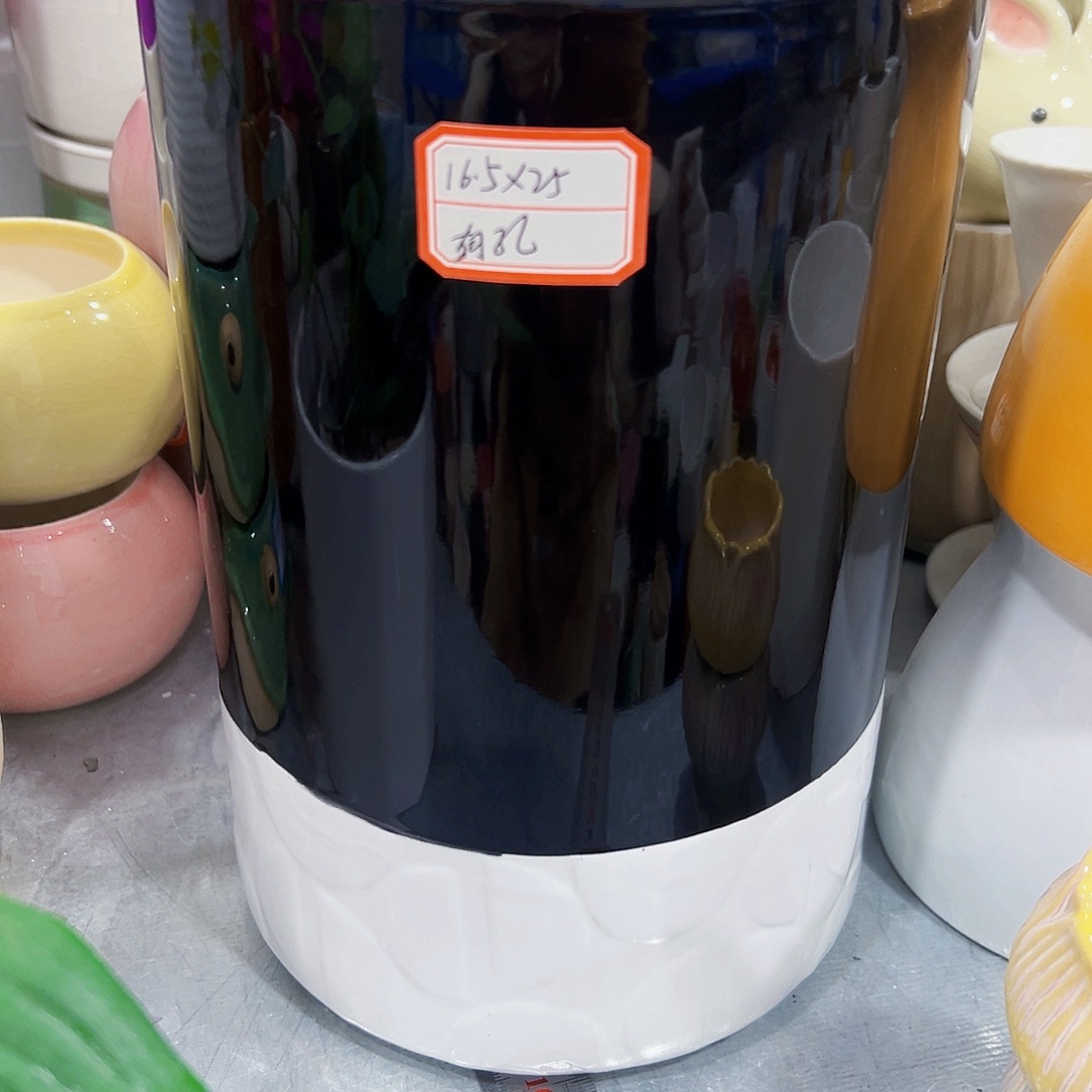 有孔，外贸尾单陶瓷花盆凑单10米包邮