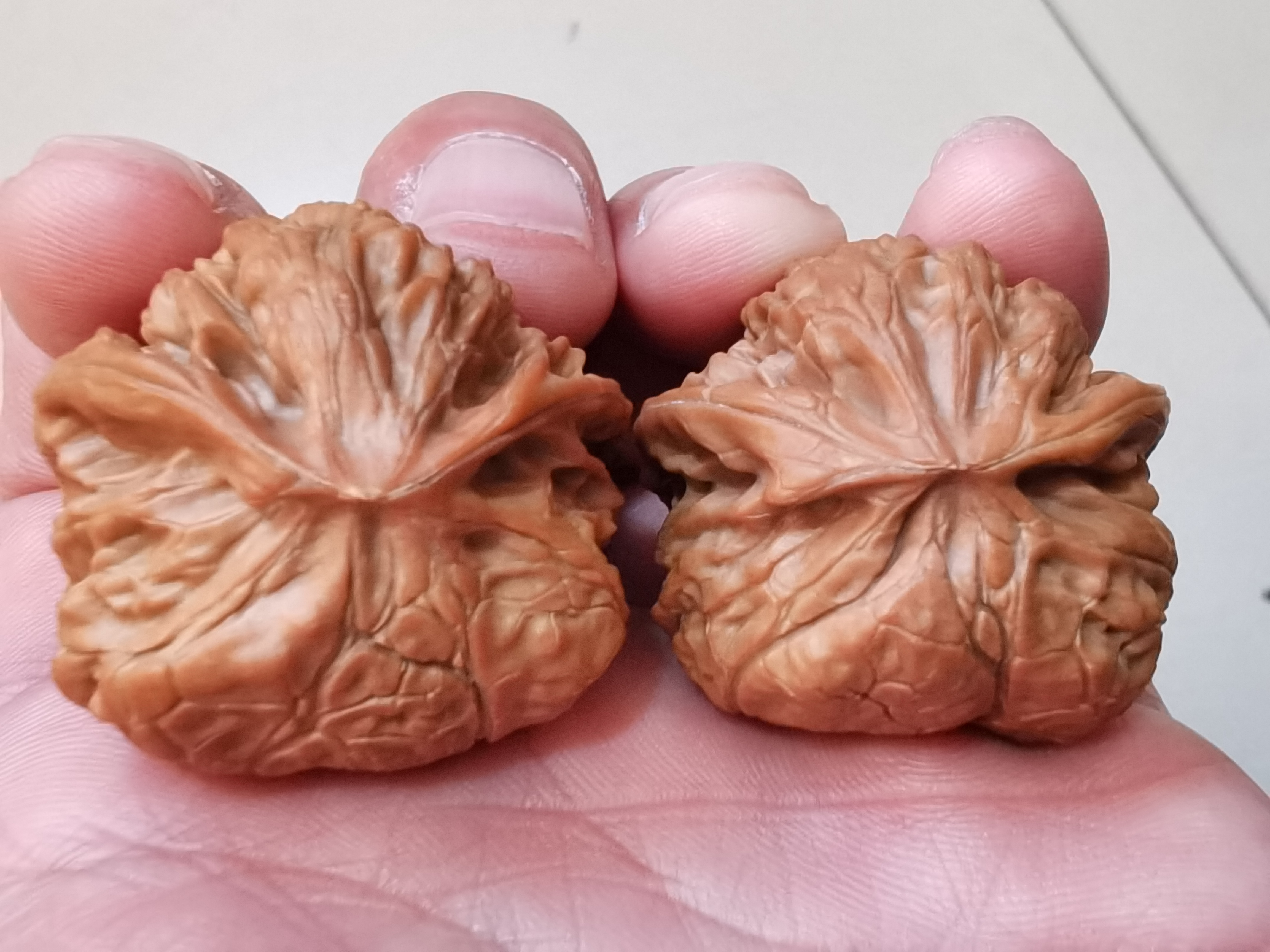文玩核桃宫灯蛇头纯天然全品异形精品麻核桃手把件盘它