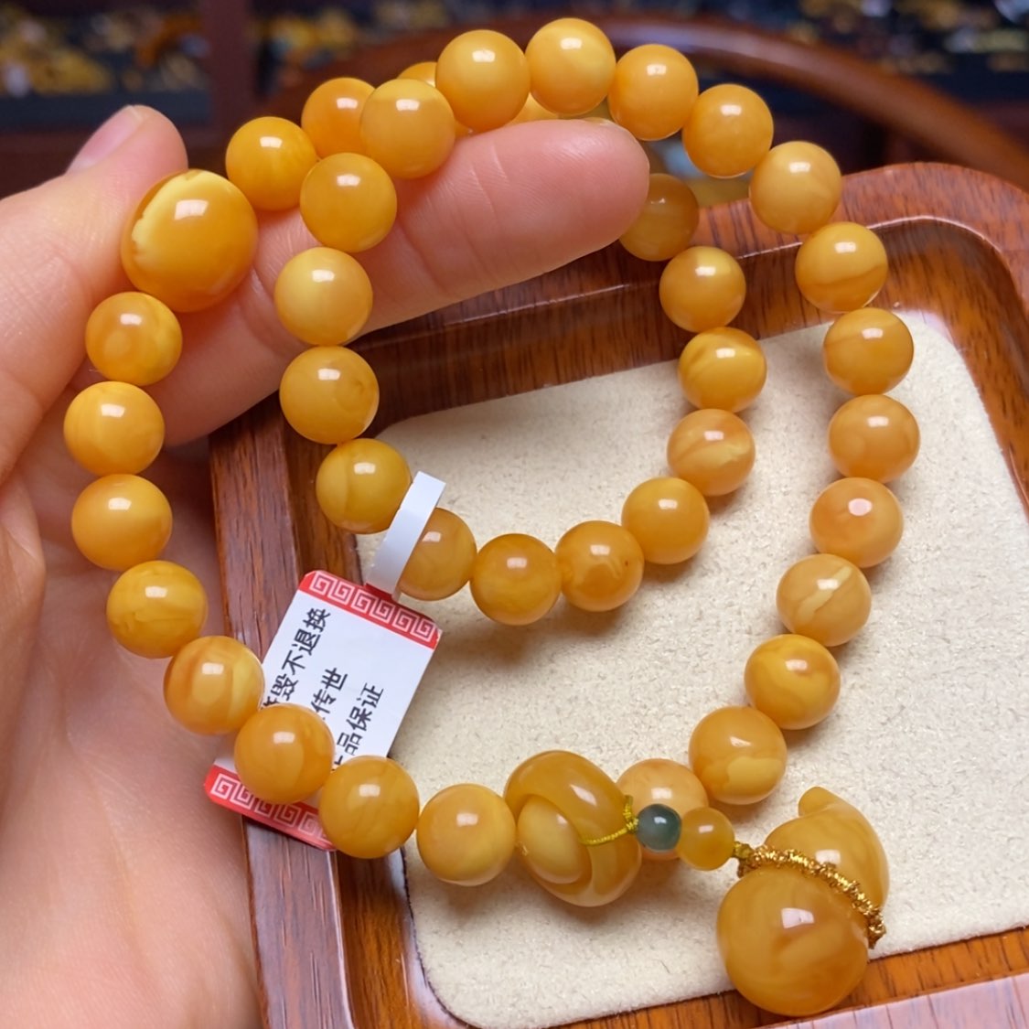 【闪购商品】蜜蜡手链未镶嵌手串