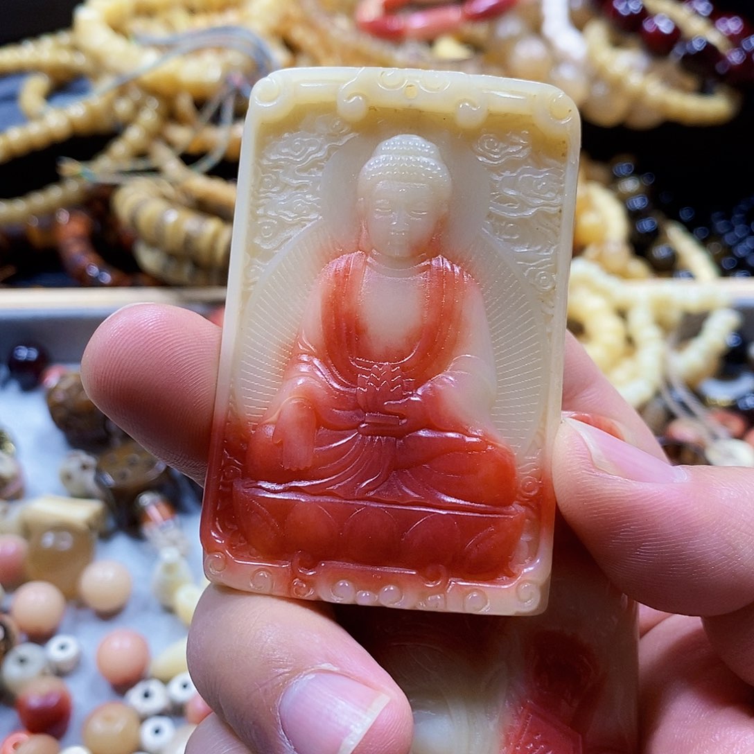 驼骨摆件手串配饰配绳