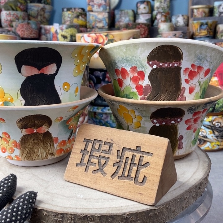 红陶景德镇艺术手绘作品