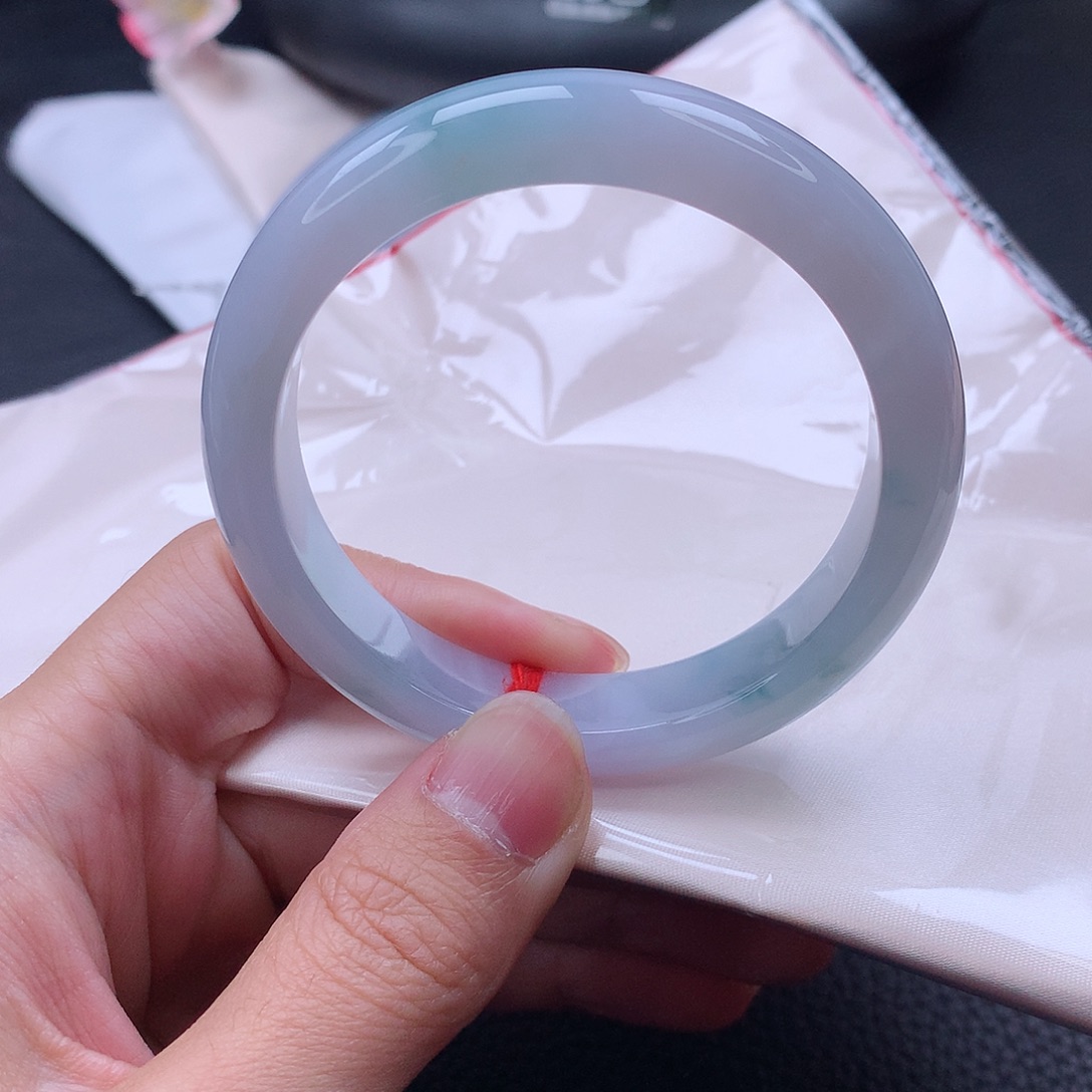 翡翠未镶嵌手镯手镯58.5